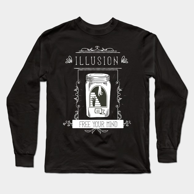 Illusion - free your mind Long Sleeve T-Shirt by NJORDUR